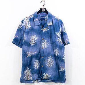 Tommy Bahama Floral Hawaiian Camp Shirt XL Beach Vacation Resort